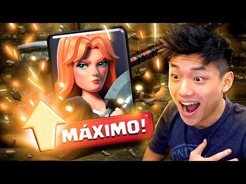 UPEI A VALQUÍRIA PRO LEVEL MÁXIMO!! CLASH ROYALE