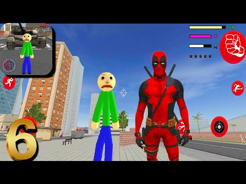 Baldi Stickman Spiderman Stickman Rope Hero Mafia City Vegas #6 Android Gameplay