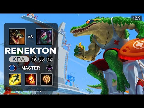 Renekton vs Akali Top - EUW Master - Patch 12.9 Season 12