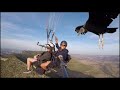 Vulture Joins Paragliders as They Soar Above Spanish Mountains