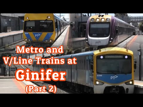 Metro and V/Line Trains at Ginifer (Part 2)