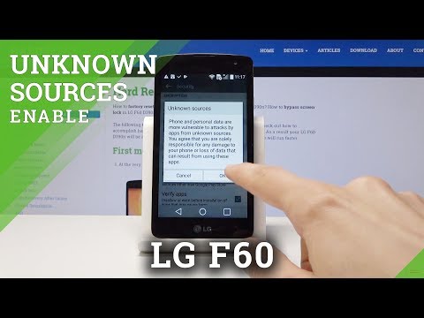 How to Allow App Installation in LG F60 - Enable Unknown Sources