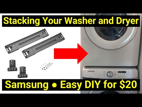 image-Can Samsung front load washer and dryer be stacked?