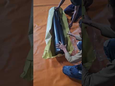 Black pvc coated fabric rolls, plain