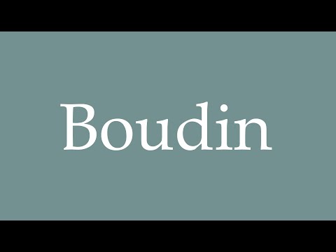 How to pronounce ''Boudin'' correctly in French