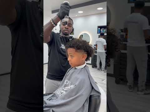 He wanted to Define his Curly Hair 🔥