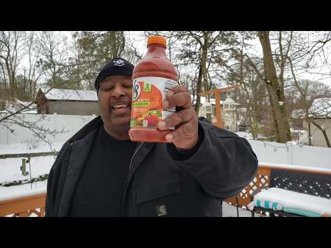 48oz. V8 Spicy Hot Vegetable Juice Chug on a Cold Day