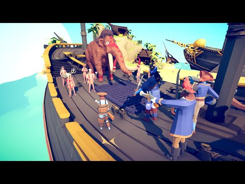 PIRATE FACTION vs EVERY FACTIONS (From the pirate ship)🏴‍☠️🦜☠️Totally Accurate Battle Simulator TABS