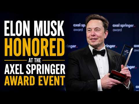 Elon Musk Honored at the Axel Springer Award Event