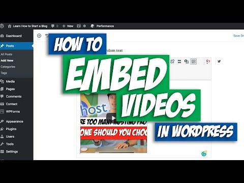 How to Embed Videos in WordPress
