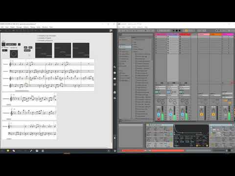 Permutations - A generative music score created in Max/MSP