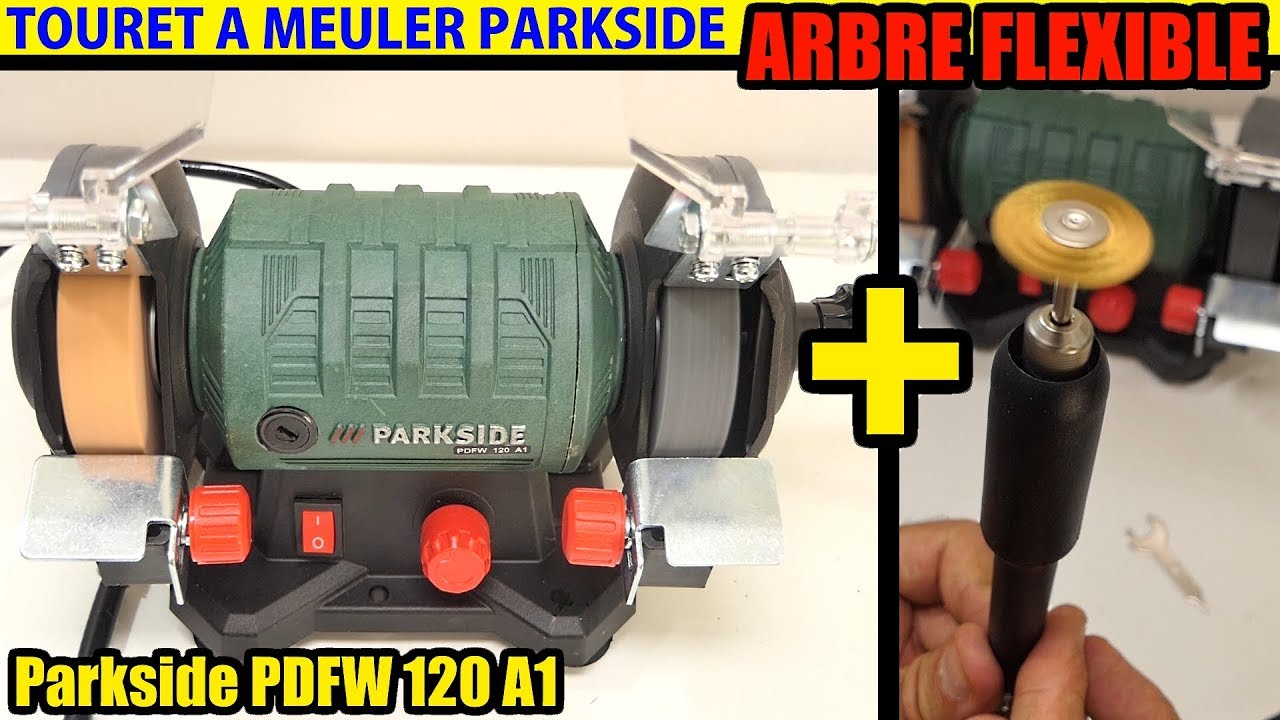 touret a meuler parkside lidl arbre flexible 120w Bench Grinder With Flexible Drive Shaft