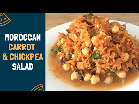 Moroccan carrot and chickpea salad | perfect salad for a main course, or side dish