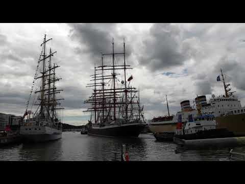 The Tall Ships Races 20/7/2017 Turku - STS Sedov Arrives In Turku (Full Docking)