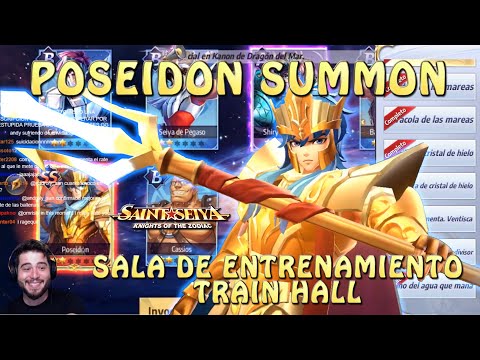 POSEIDON SUMMON! SALA DE ENTRENAMIENTO! TRAIN HALL! Saint Seiya Awakening