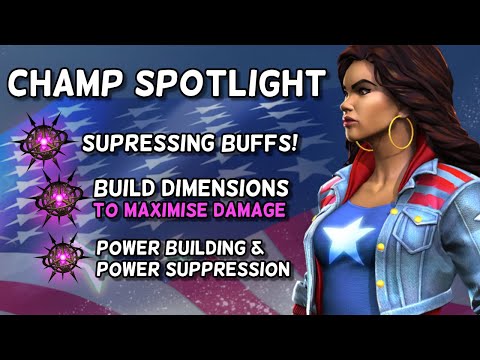 America Chavez: Great Damage, Has Got Buff+ Power Suppression &More | Marvel Contest of Champion's