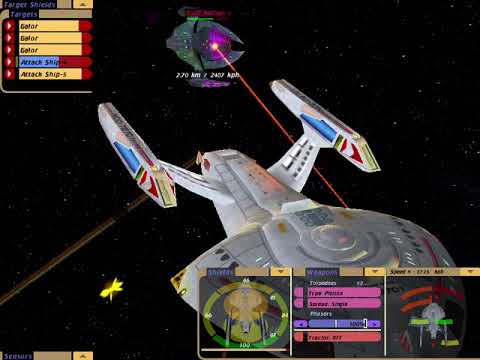 Bridge Commander Rhode Island Vs small Dominion-Cardassian Fleet