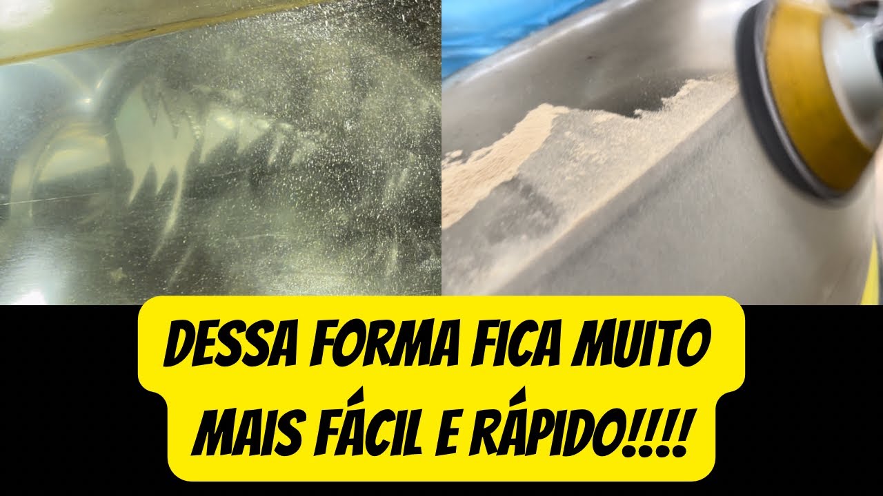 Nova forma de fazer o lixamento do farol!!