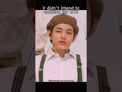 V was accepted to the BTS audition instead of his friend #bts #v #taehyung