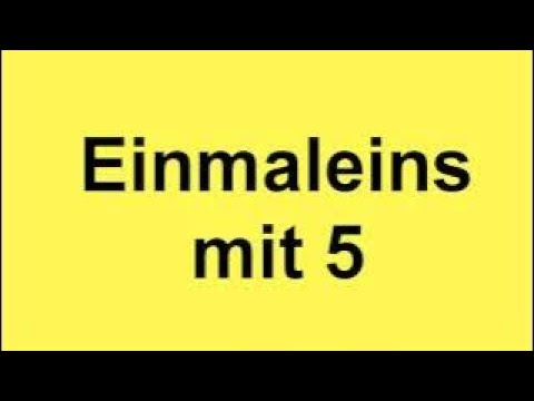 Die Fünferreihe - Das 1x5 Lied - Mathe Lernlieder - Einmaleins mit 5