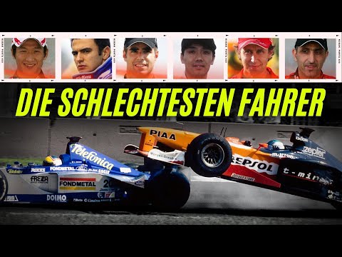 Die 6 schlechtesten Formel 1 Fahrer aller Zeiten