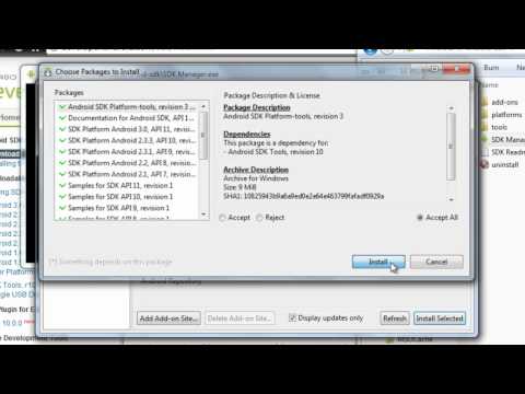 comment installer sdk android windows 7