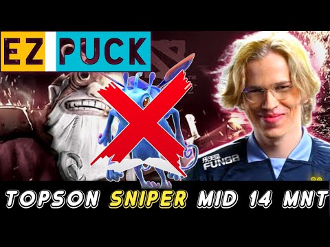 TOPSON SNIPER MID 14 MINUTES GAMEPLAY AGAINST PUCK