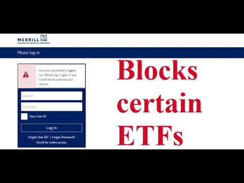 Merrill Edge Blocks Certain ETFs