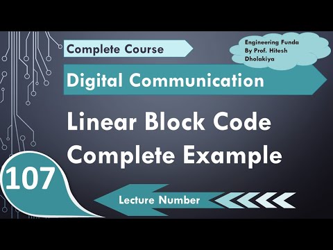Block Codes basics and parameters Information Theory Error Coding in Digital Communication