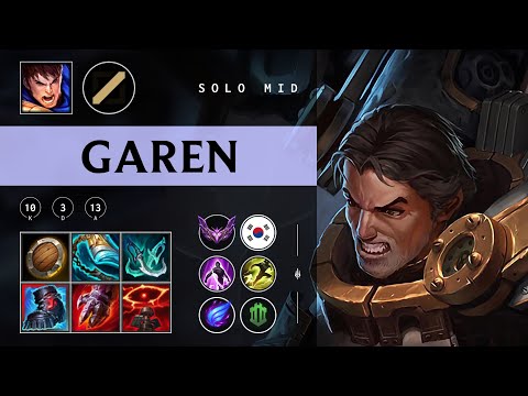 Garen Mid vs Zoe - KR Master Patch 25.24
