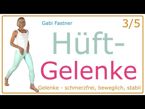 3/5 🌷 18 min. Hüftgelenke beweglich & stabil, schmerzfrei & gesund durch sanfte Übungen, im Stehen