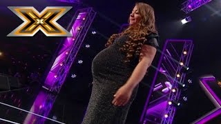 Pregnant woman sings Whitney Houston «I have nothing». The X Factor - TOP 100
