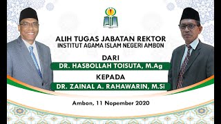ALIH TUGAS JABATAN REKTOR IAIN AMBON