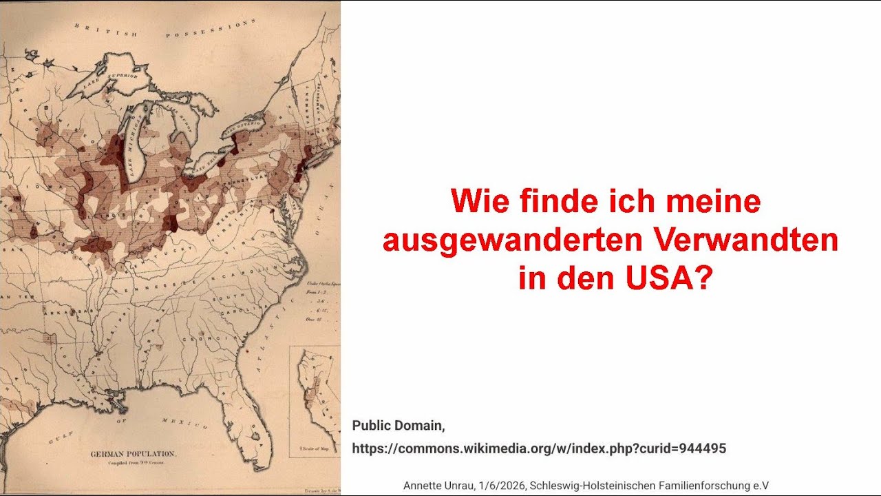 Suche ausgewanderte Verwandte in den USA