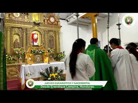 SANTA MISA CON EL PADRE SANDRO ADALBERTO AGUILAR MEJIA DESDE ERANDIQUE LEMPIRA, HONDURAS.