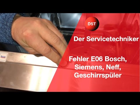 Fehler E06 Bosch, Siemens, Neff, Geschirrspüler -Hallsensor übermittelt kein Signal
