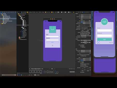 Let's Build Complete iOS App With Firebase Auth, Touch ID, Face ID & Keychain: Login Screen