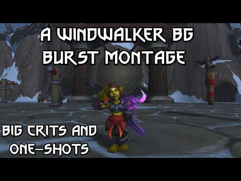 Midnight Pre-Patch Windwalker Monk PvP || A BG Burst Montage || WoW Patch 12.0.1