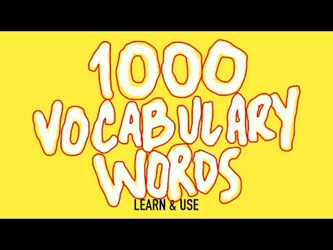 How To Learn And Use 1000 English Vocabulary Words