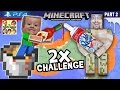 Minecraft Hot Sauce & Whipped Cream Challenge + Lava Island Golems (FGTEEV PS4 Part 2 Gameplay)