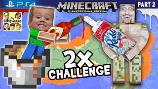 Minecraft Hot Sauce & Whipped Cream Challenge + Lava Island Golems (FGTEEV PS4 Part 2 Gameplay)