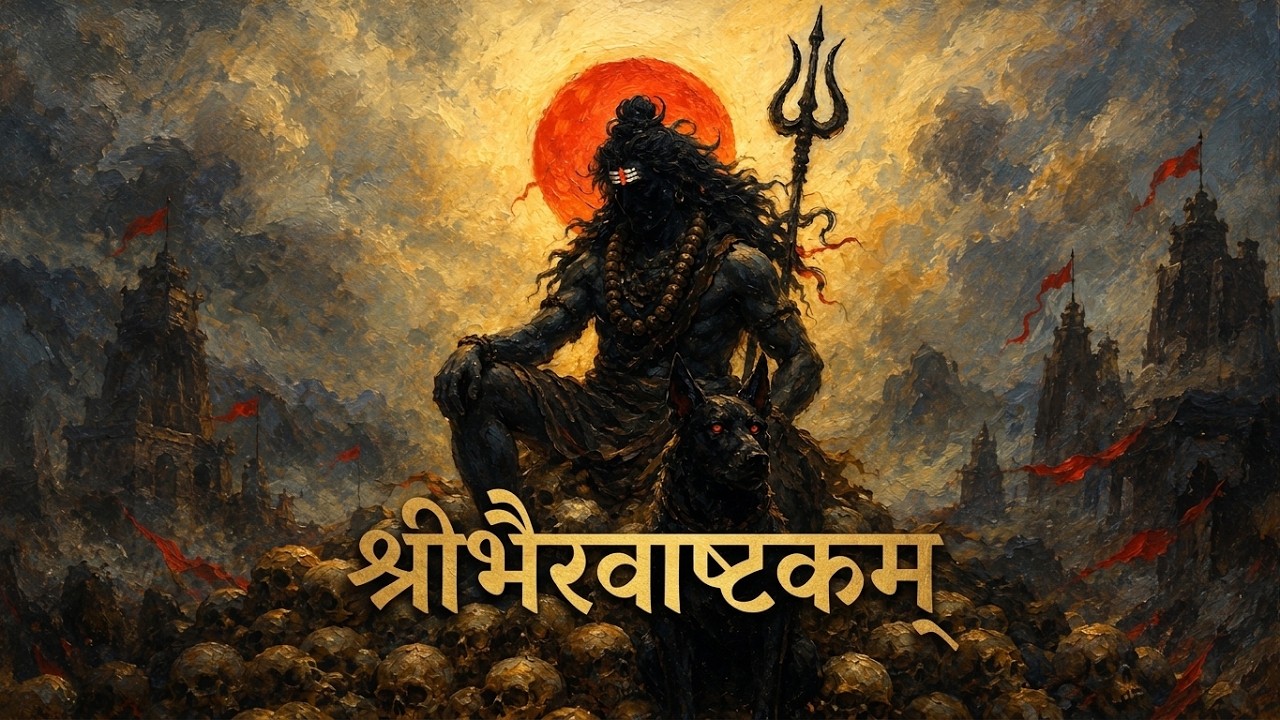Shri Bhairava Ashtakam 🔱 | Powerful Prayer to Lord Bhairava | Sanskrit Lyrical Video