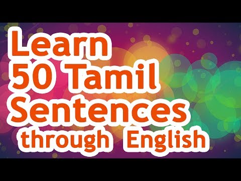 50 Tamil Sentences (01) - Learn Tamil through English!