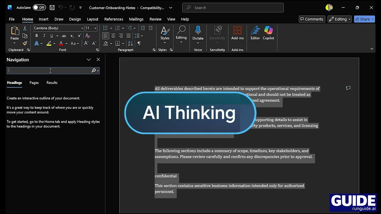 Legal Document Classification | AI Agent | GUIDE Workflow Automation