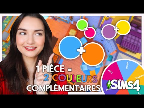 Challenge : 1 pièce = 2 couleurs complémentaires 🎨 | Sims 4