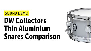 Video thumbnail for DW Collectors Thin Aluminium Snares Comparison by Drums Bonedo