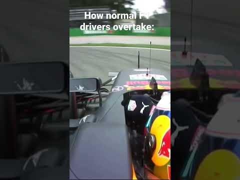 How normal F1 drivers overtake VS How Max Verstappen overtakes