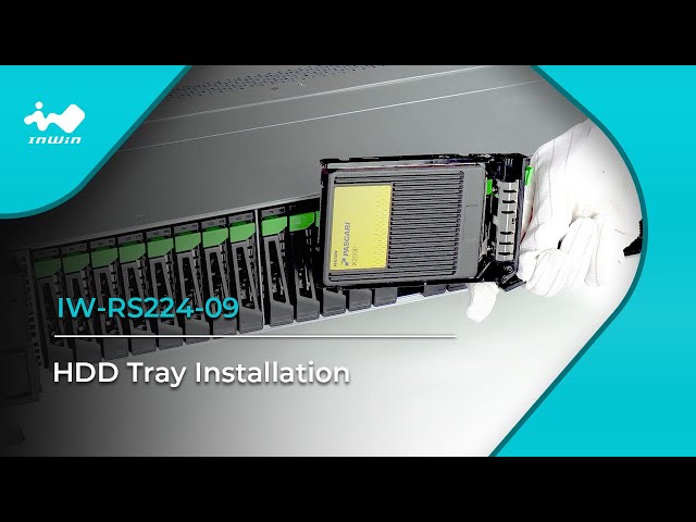 InWin IW-RS224-09 HDD Tray Installation