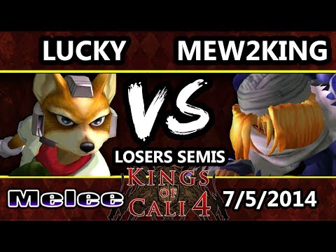 Kings of Cali 4 - Mew2King (Sheik, Marth) Vs. Lucky (Fox) - Losers Semis