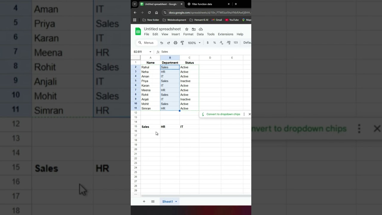Stop Wasting Time! Use FILTER in Google Sheets 🤯